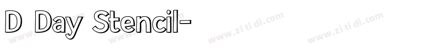 D Day Stencil字体转换